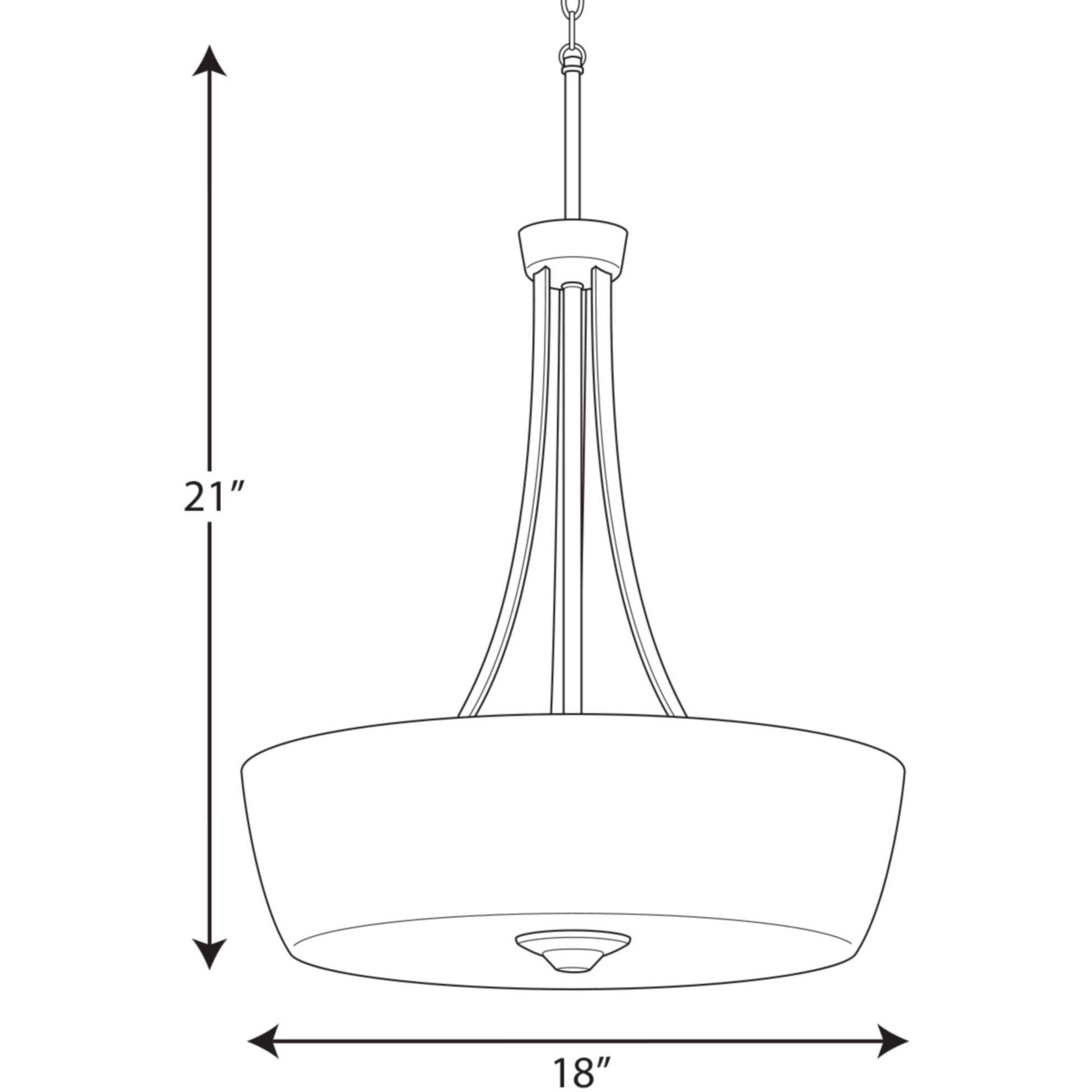 Leap 3 Light Brushed Nickel Pendant Ceiling Light