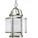 Bay Court 1 Light 11.75 inch Brushed Nickel Foyer Pendant Ceiling Light