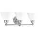 Botanical 3 Light 24 inch Polished Chrome Bath Vanity Wall Light