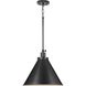 Hinton 1 Light 16 inch Matte Black Pendant Ceiling Light