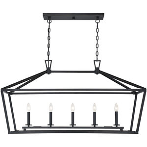 Townsend 5 Light 44 inch Classic Bronze Linear Chandelier Ceiling Light, Essentials