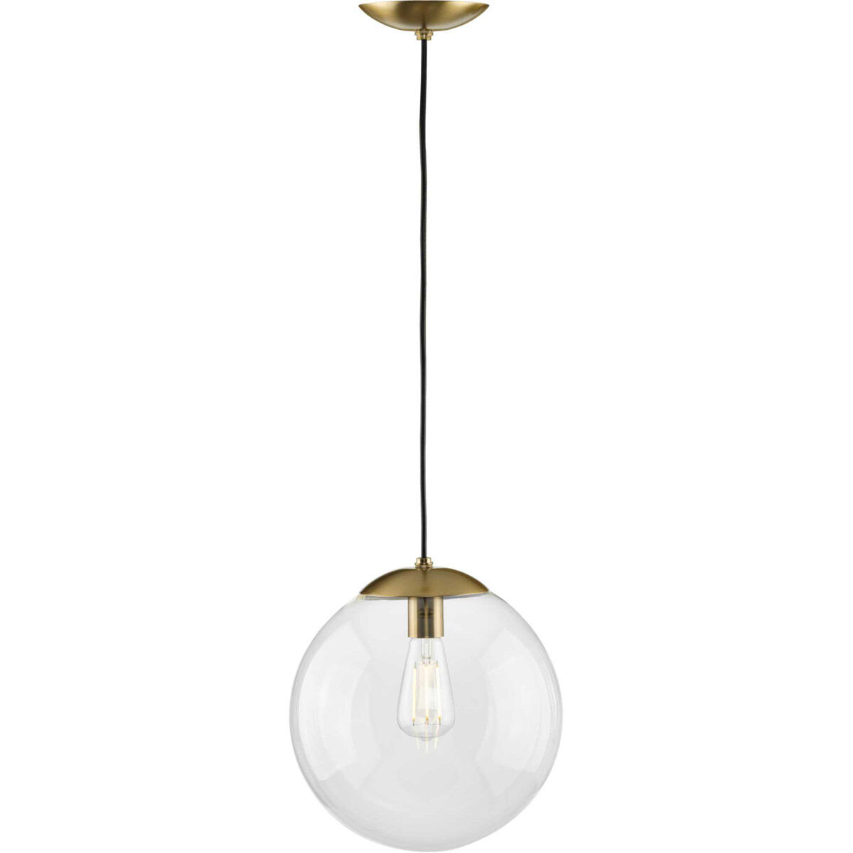 Atwell 1 Light 12 inch Brushed Bronze Pendant Ceiling Light, Large
