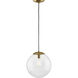 Atwell 1 Light 12 inch Brushed Bronze Pendant Ceiling Light, Large