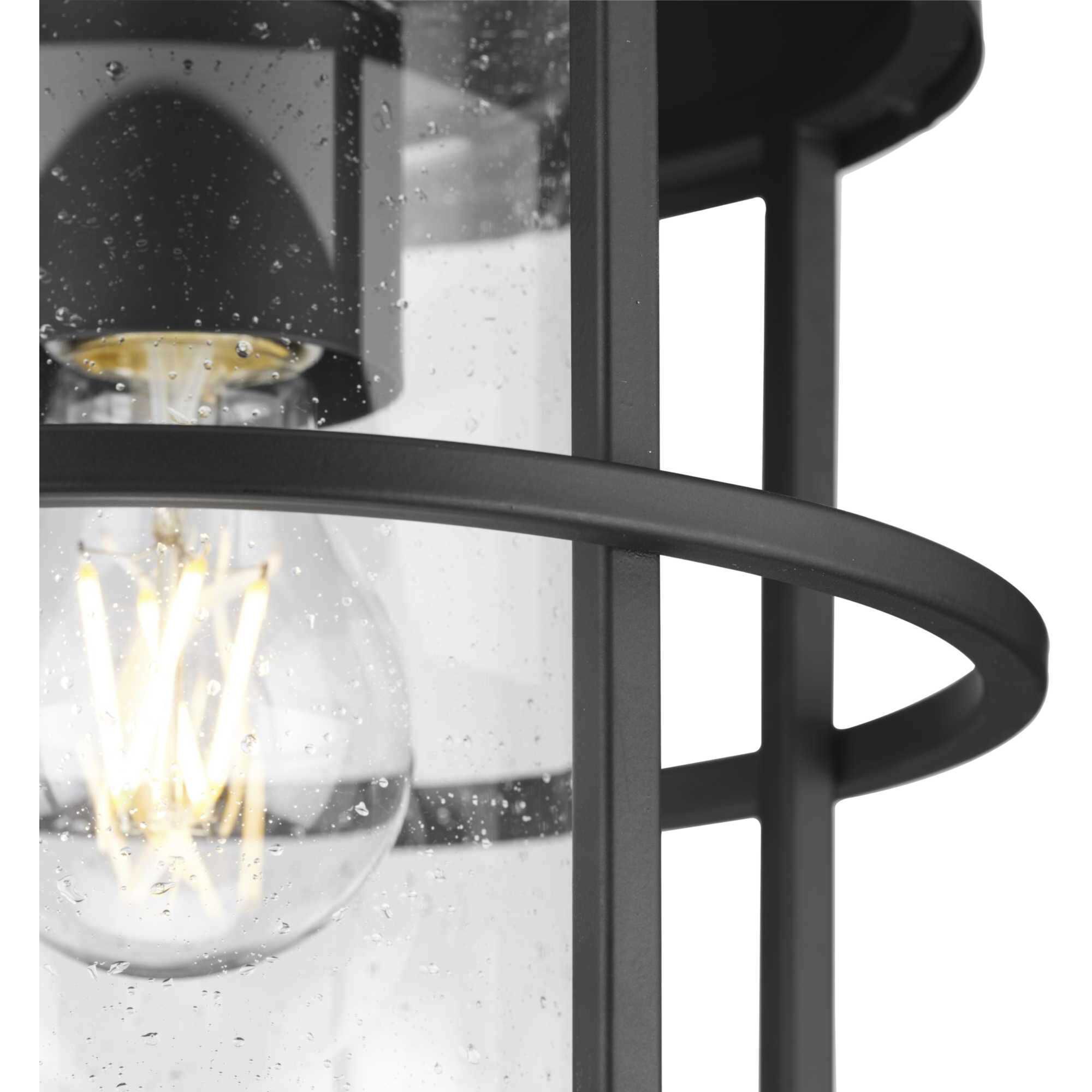 Burgess 1 Light 8.87 inch Matte Black Flushmount Ceiling Light, Design Series