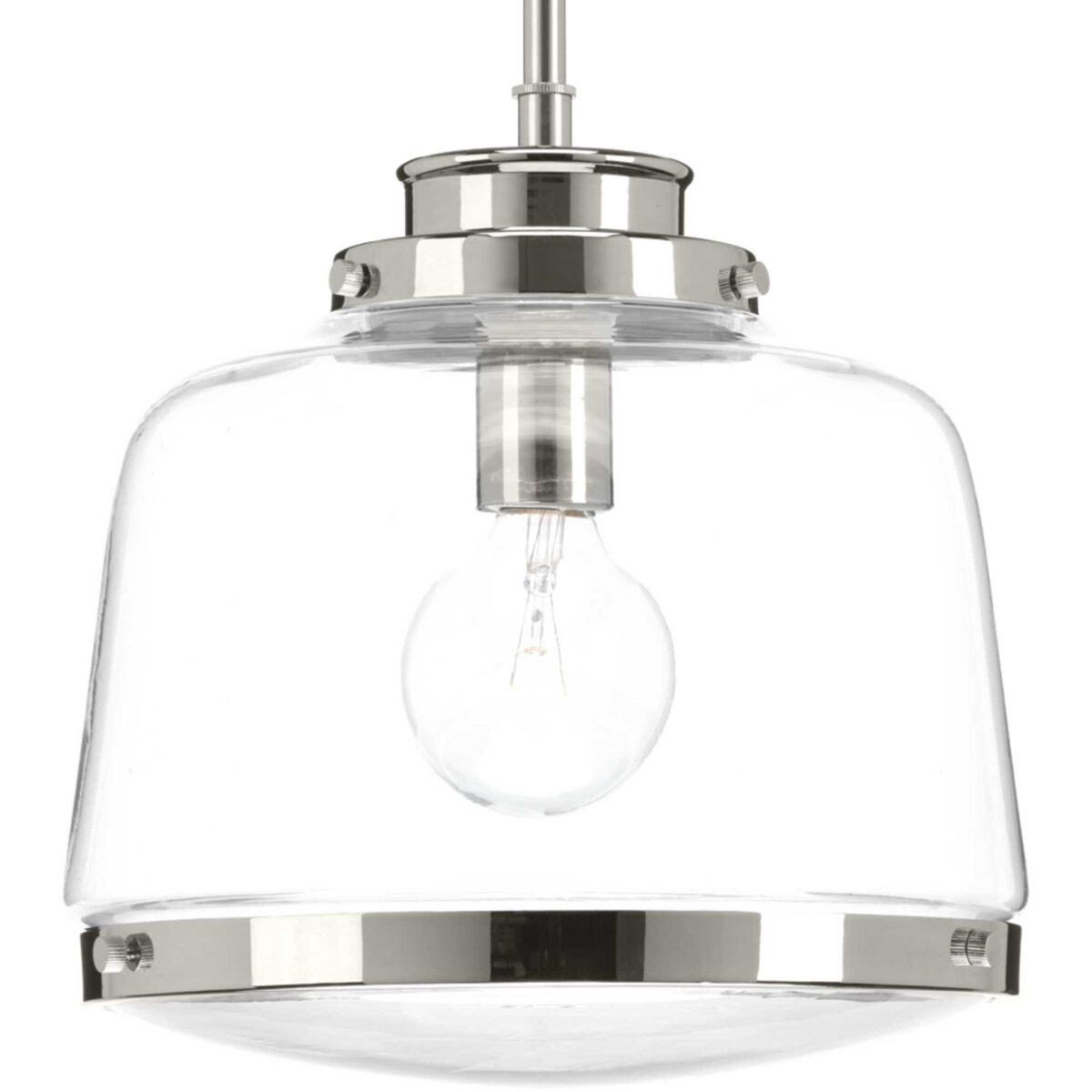 Judson 1 Light Polished Nickel Pendant Ceiling Light