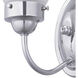 Fluted Glass 1 Light 5.25 inch Polished Chrome Bath Vanity Wall Light in Etched
