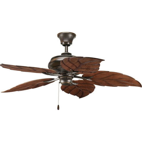 AirPro Outdoor 52 inch Antique Bronze with Washed Walnut Blades Indoor/Outdoor Ceiling Fan