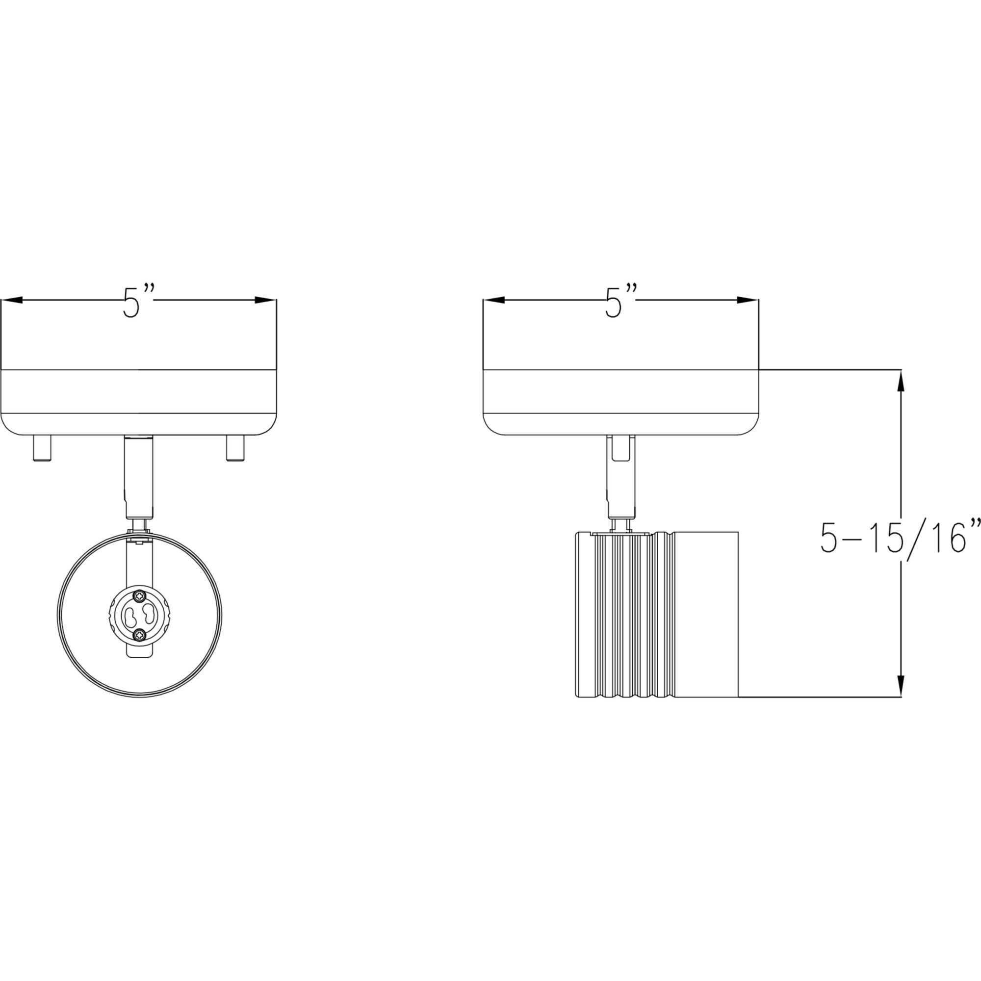 Kitson 1 Light 120 Satin White Multi-Directional Track Ceiling Light in Matte White