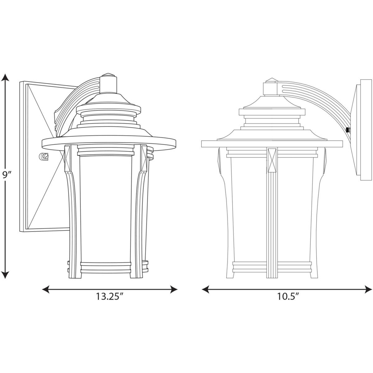 Pedigree Outdoor Wall Lantern, Medium