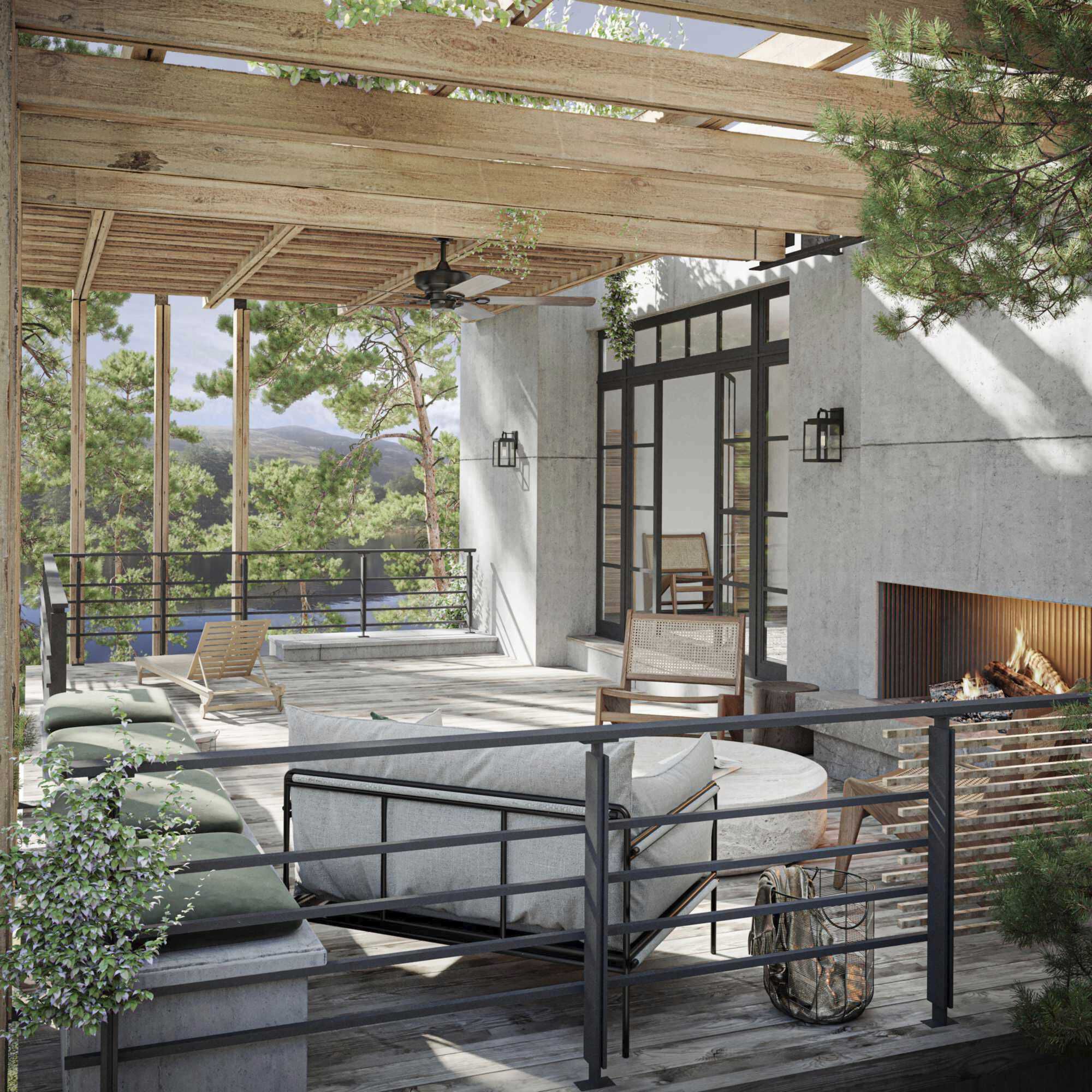 Grandbury 1 Light 14 inch Textured Black Outdoor Wall Lantern, with DURASHIELD, Medium