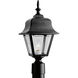 Non-Metallic 1 Light 18 inch Textured Black Outdoor Post Lantern