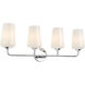 Celino 4 Light 32.5 inch Polished Chrome Vanity Light Wall Light