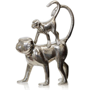 Mother and Child Silver Statue