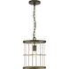 Lattimore 1 Light 10 inch Aged Brass Mini-pendant Ceiling Light, Design Series