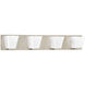 Streaming 4 Light 30 inch Brushed Nickel Vanity Light Wall Light