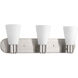 Logic 3 Light 24 inch Brushed Nickel Bath Vanity Wall Light, Design Series