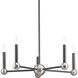 Foton 5 Light 24 inch Graphite Chandelier Ceiling Light, Design Series