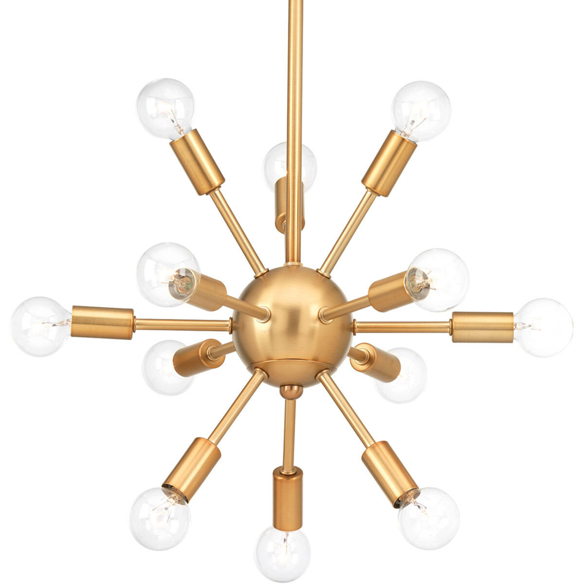 Ion 12 Light 14.13 inch Brushed Bronze Chandelier Ceiling Light, Design Series