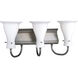 Lockwood 3 Light 23 inch Aged Pewter Bath Vanity Wall Light