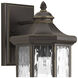 Edition 1 Light 13 inch Antique Bronze Outdoor Wall Lantern, Medium
