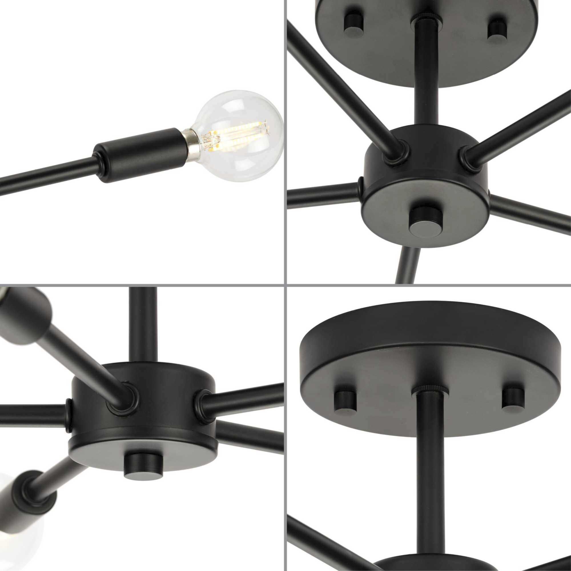 Progress P350219-31M Delayne 5 Light 16 inch Matte Black