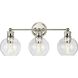Hansford 3 Light 25 inch Polished Nickel Bath Vanity Wall Light