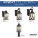 Resort 1 Light 11 inch Aged Copper Outdoor Wall Lantern, Small