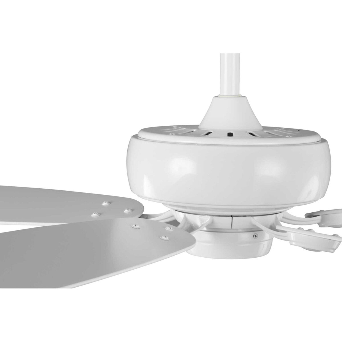 Edgefield 52 inch White with White/Driftwood Blades Ceiling Fan