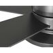 Tarsus 52 inch Matte Black with Matte Black/Rustic Charcoal Blades Ceiling Fan, Progress LED