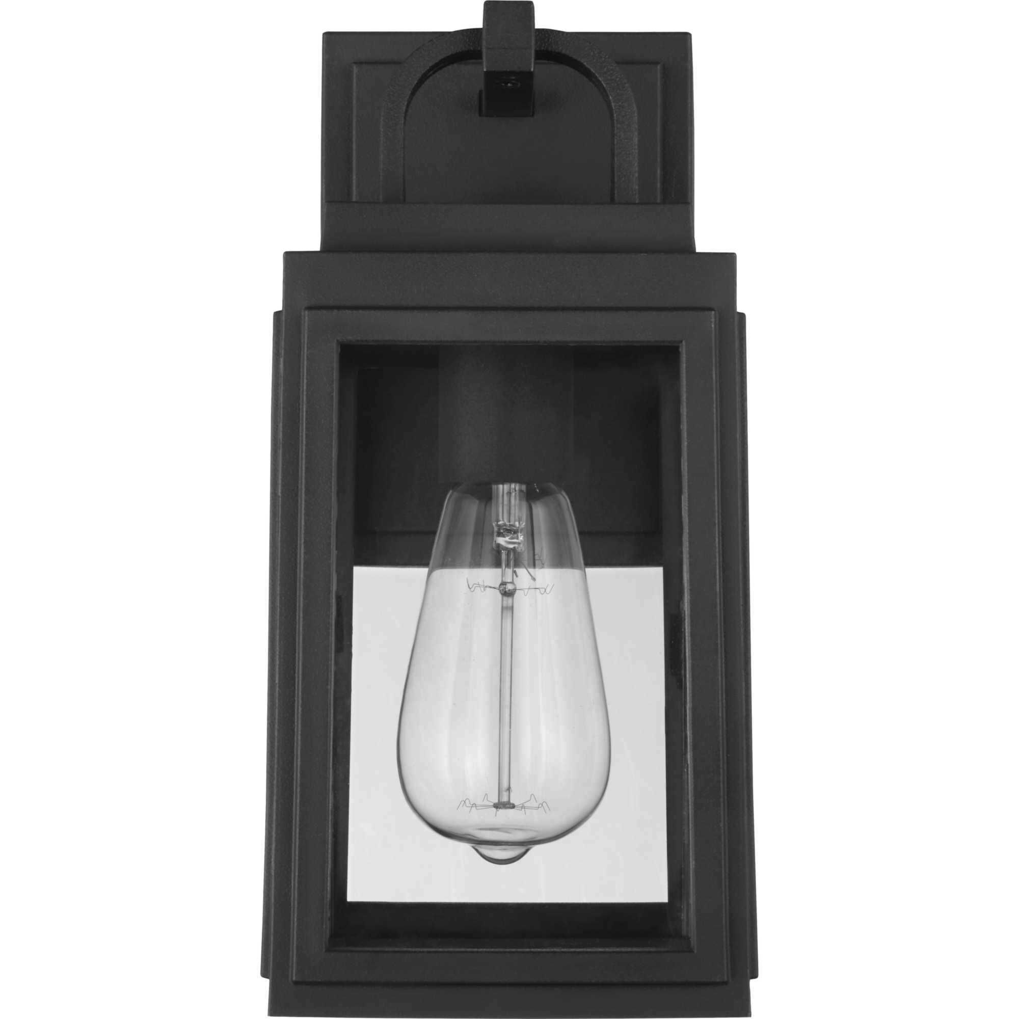 Grandbury 1 Light 12 inch Textured Black Outdoor Wall Lantern, with DURASHIELD, Small 