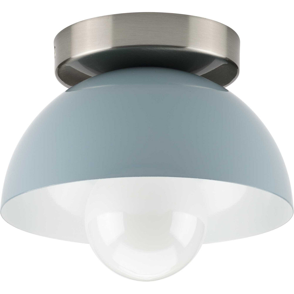 Eva 1 Light 7 inch Coastal Blue Flush Mount Ceiling Light