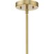 Mystic 1 Light 14 inch Brushed Bronze Pendant Ceiling Light