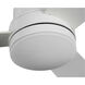 Trevina II 44 inch Satin White with Matte White Blades Ceiling Fan, Progress LED