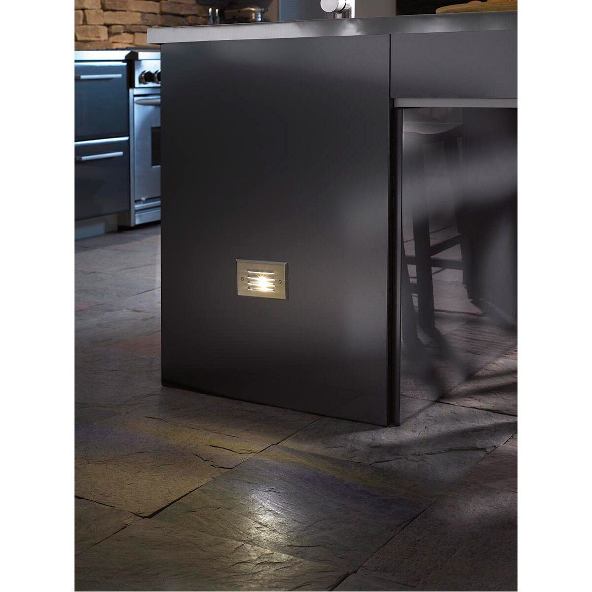 LED Step Lights 120 4.5 watt Brushed Nickel Step Light, Progress LED