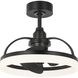 Shear 19.56 inch Matte Black Outdoor Ceiling Fan