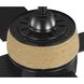 Shaffer II 56 inch Matte Black with Matte Black/Rustic Charcoal Blades Ceiling Fan, Progress LED