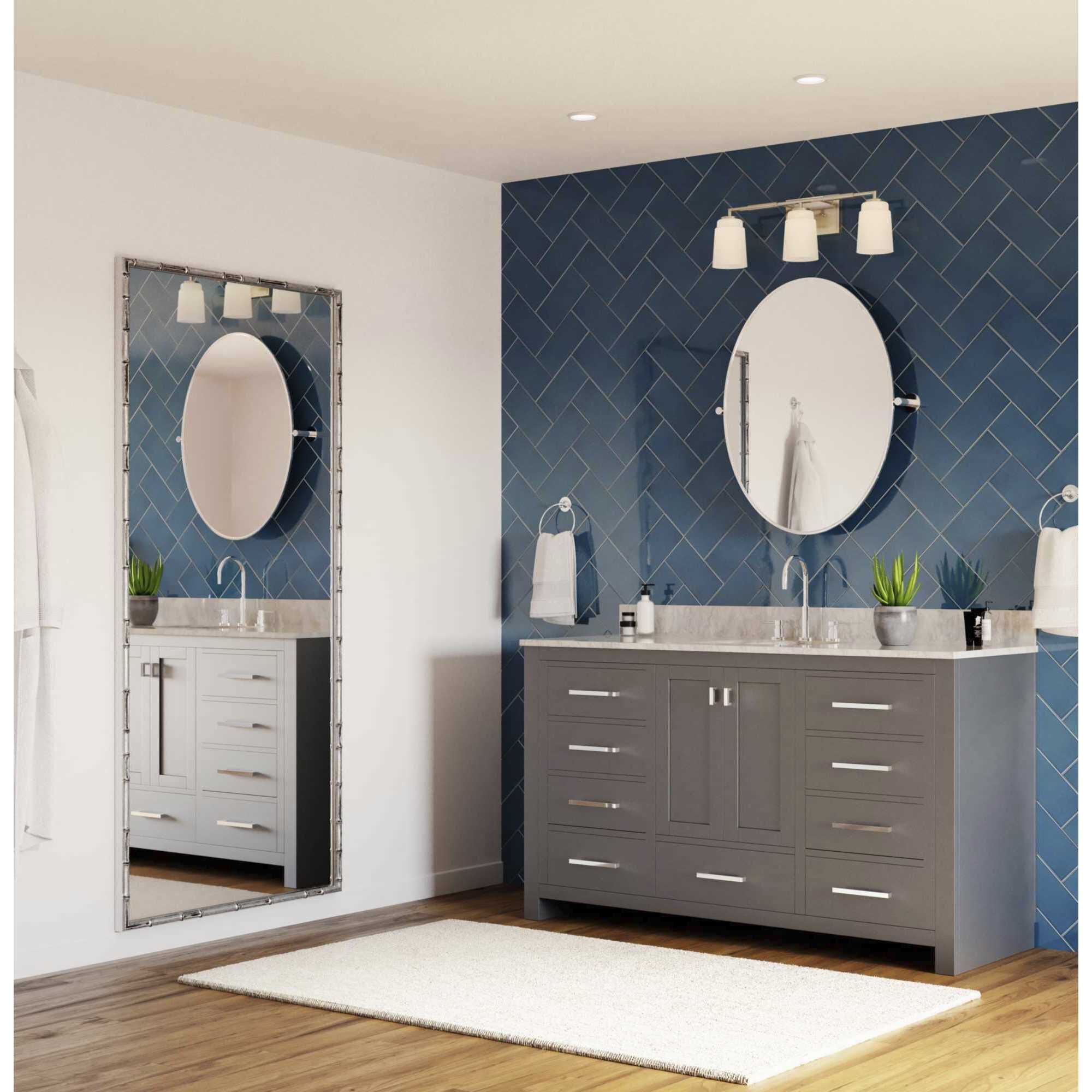 Spenser 3 Light 23.37 inch Brushed Nickel Vanity Light Wall Light