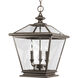 Crestwood 3 Light 14 inch Antique Bronze Hall & Foyer Ceiling Light