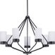 Elevate 7 Light 32.63 inch Matte Black Chandelier Ceiling Light, Design Series