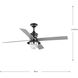 Gillen 56 inch Matte Black with Rustic Charcoal Blades Indoor/Outdoor Ceiling Fan