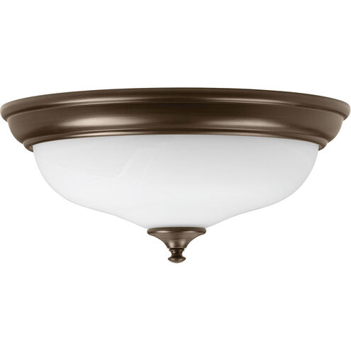 LED Alabaster LED 15 inch Antique Bronze Flush Mount Ceiling Light, Progress LED