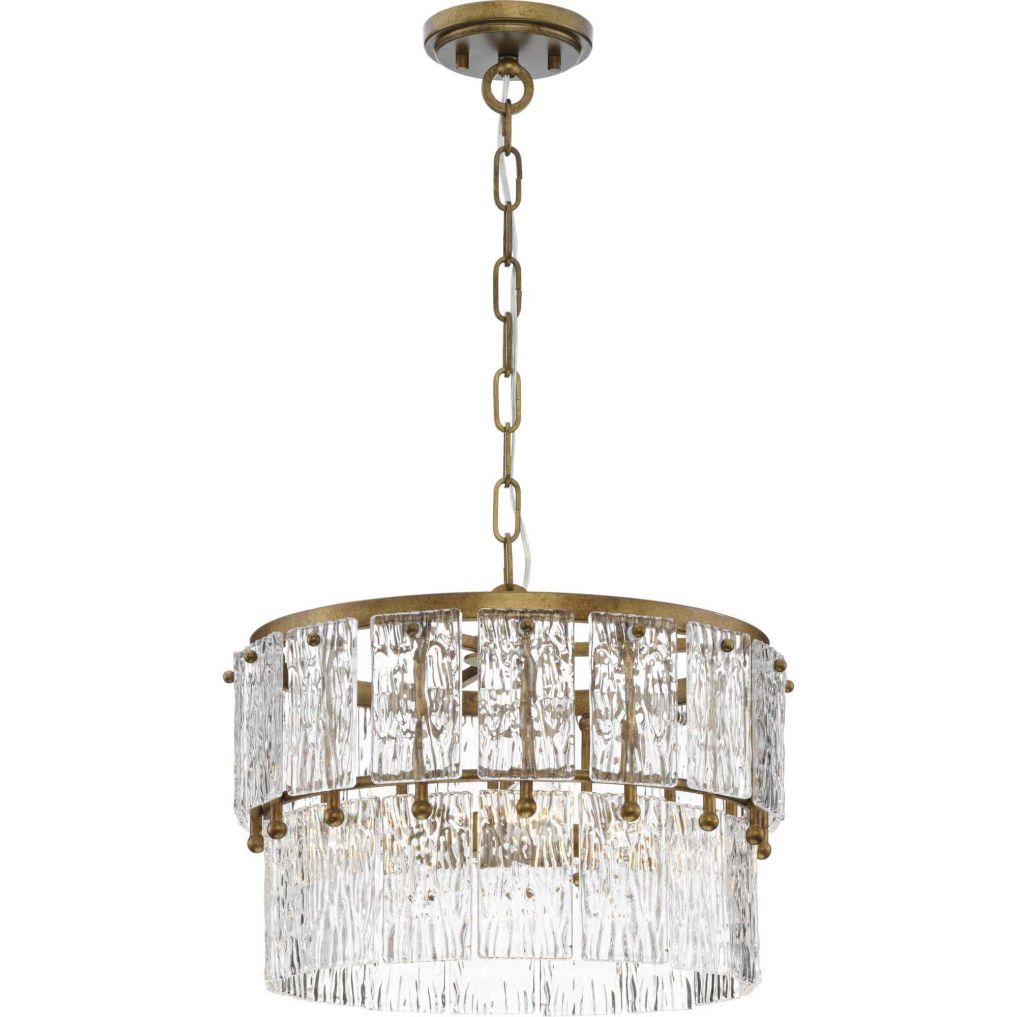 Chevall 3 Light 17 inch Gold Ombre Pendant Ceiling Light, Design Series