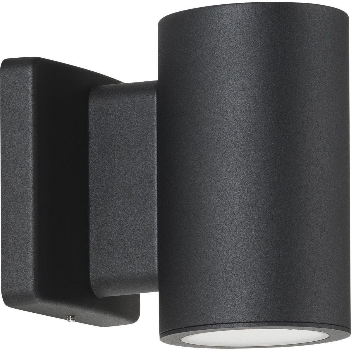 Cylinders LED 5.63 inch Black Outdoor Wall Mount Downlight Cylinder, Progress LED