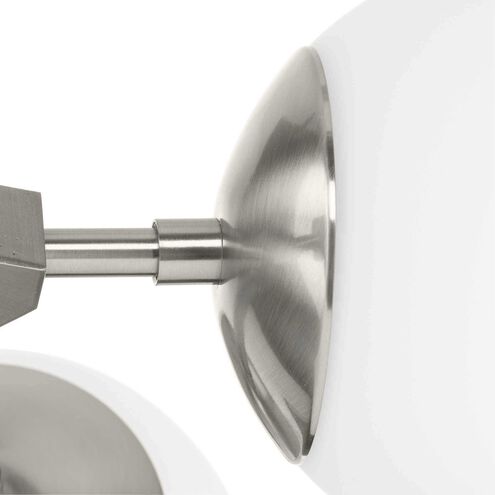 Haas 4 Light 16.5 inch Brushed Nickel Chandelier Ceiling Light, Design Series