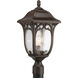 Enchant 1 Light 20.75 inch Espresso Outdoor Post Lantern