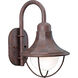 Die-Cast Shade 1 Light 12 inch Cobblestone Outdoor Wall Lantern