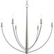 Jheni 6 Light 34 inch Brushed Nickel Chandelier Ceiling Light