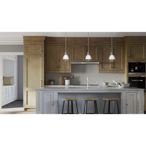 Madison 1 Light 7.63 inch Brushed Nickel Mini-Pendant Ceiling Light