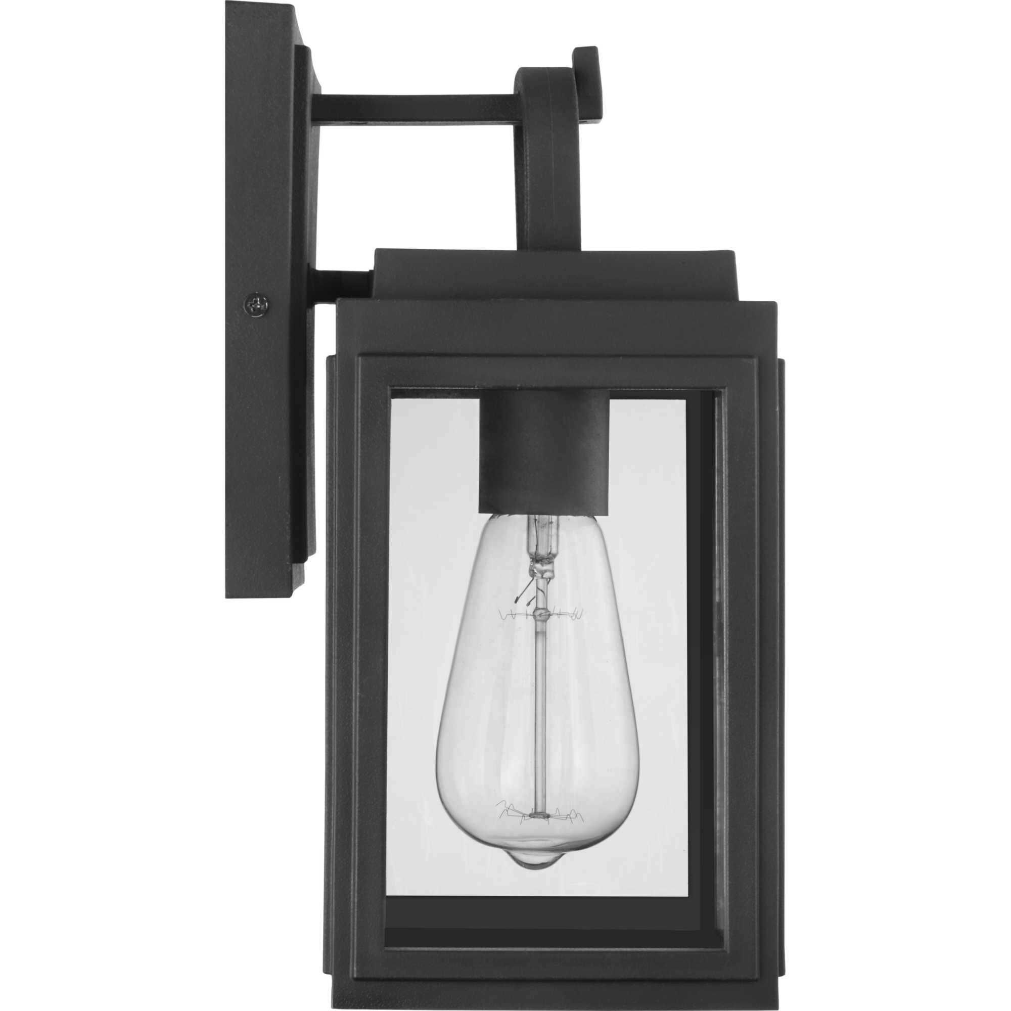 Grandbury 1 Light 12 inch Textured Black Outdoor Wall Lantern, with DURASHIELD, Small 