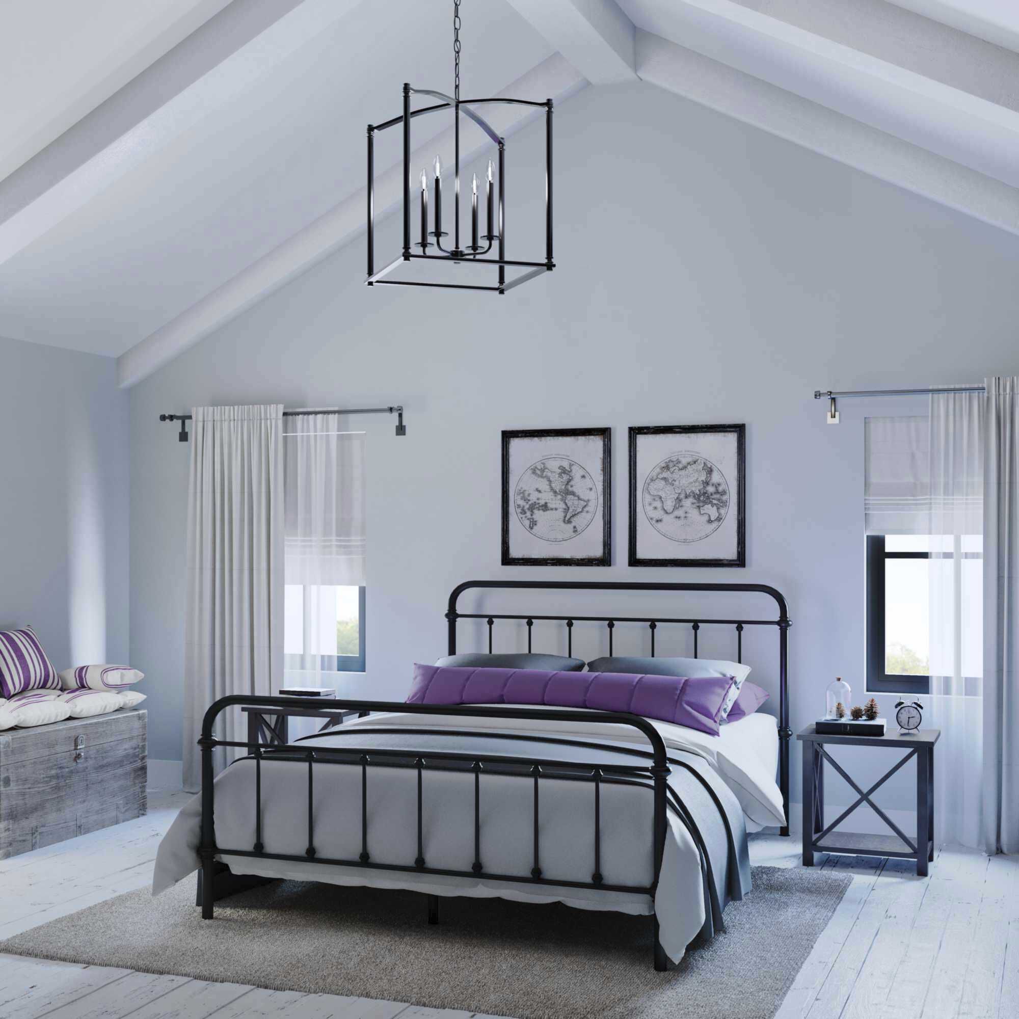 Winslett 4 Light 20 inch Matte Black Foyer Pendant Ceiling Light